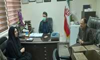 دیدار نوروزی معاونت بهداشتی شبکه بهداشت و درمان شهرستان با رییس بیمارستان شهید انصاری رودسر 