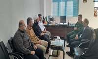 نشست مشترک رئیس بیمارستان شهید انصاری و فرمانده جدید سپاه پاسداران رودسر